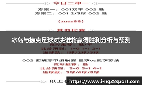 冰岛与捷克足球对决谁将赢得胜利分析与预测